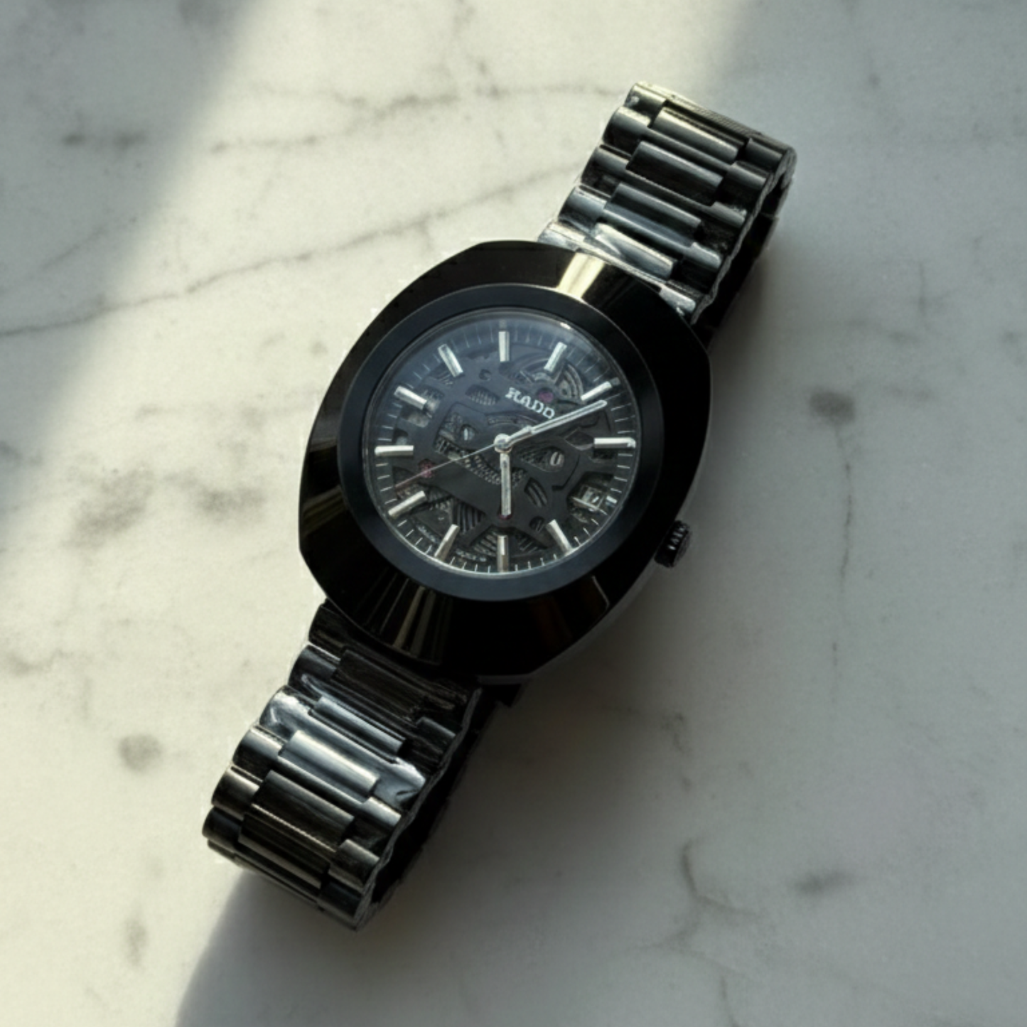 Rado Diastar Black - Skeleton Dial