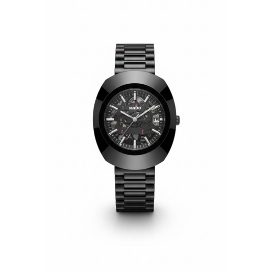 Rado Diastar Black - Skeleton Dial