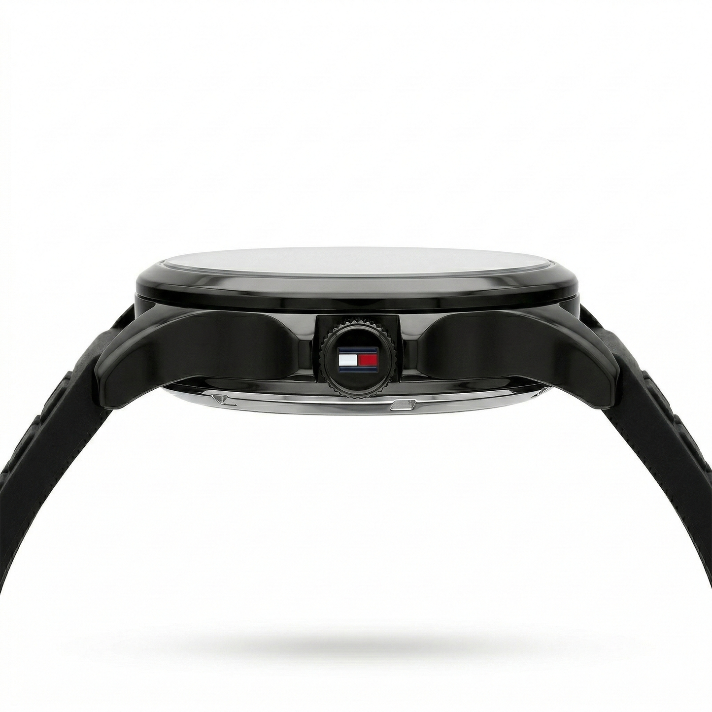Tommy Hilfiger Automatic Skeleton Black Case Black Silicone Strap