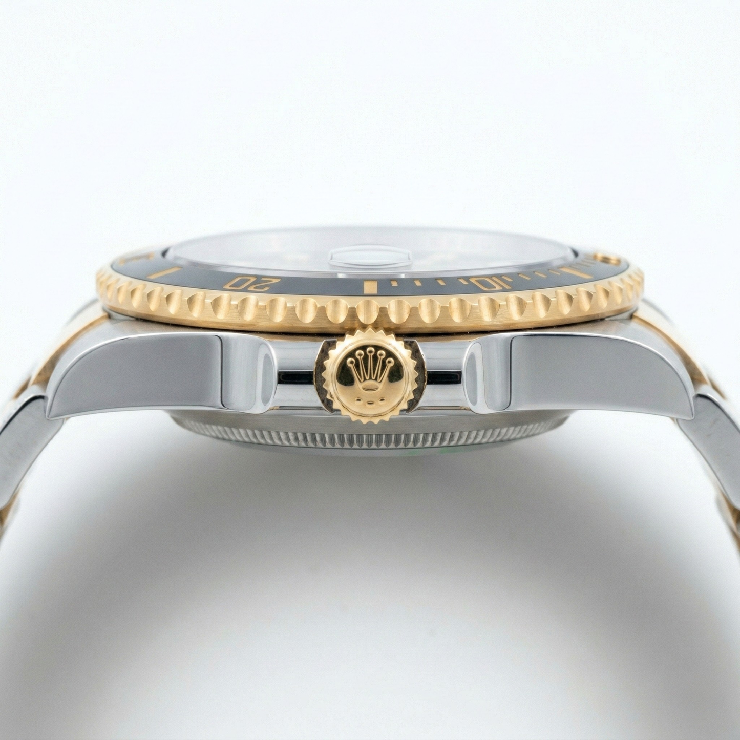 Rolex Oyster Perpetual Submariner Black Dial Gold Bezel Two-Tone Steel Bracelet