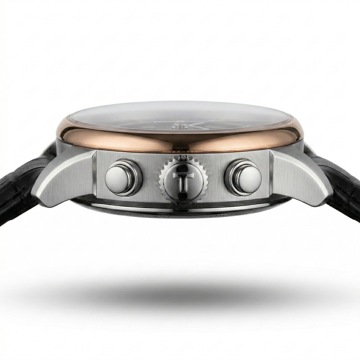 Tissot Chemin 1853 – Black Dial Rose Gold Chronograph Leather