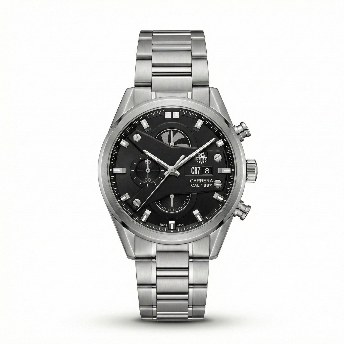 Tag Heuer CR7 G4BC Chronograph – Steel Black Dial