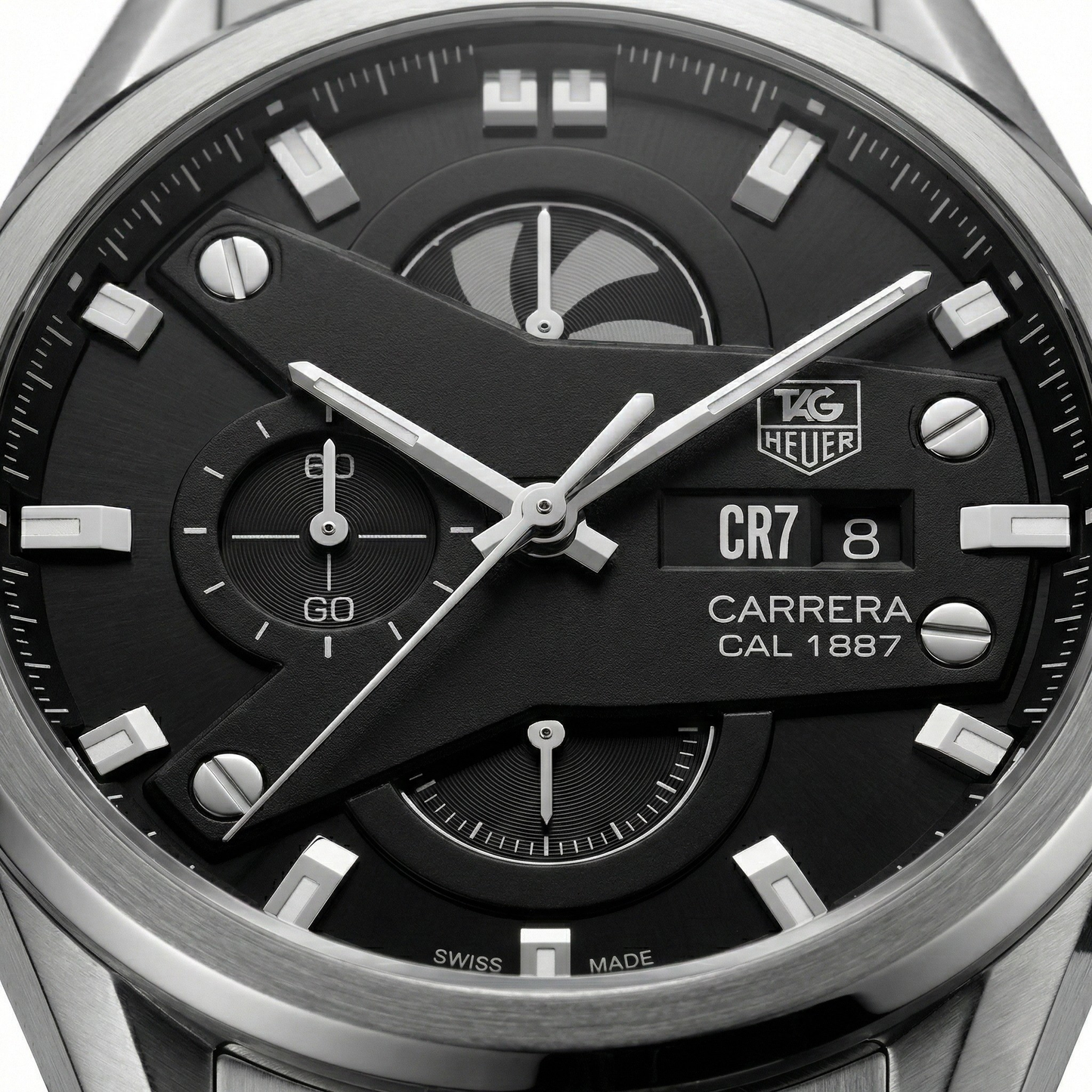 Tag Heuer CR7 G4BC Chronograph – Steel Black Dial