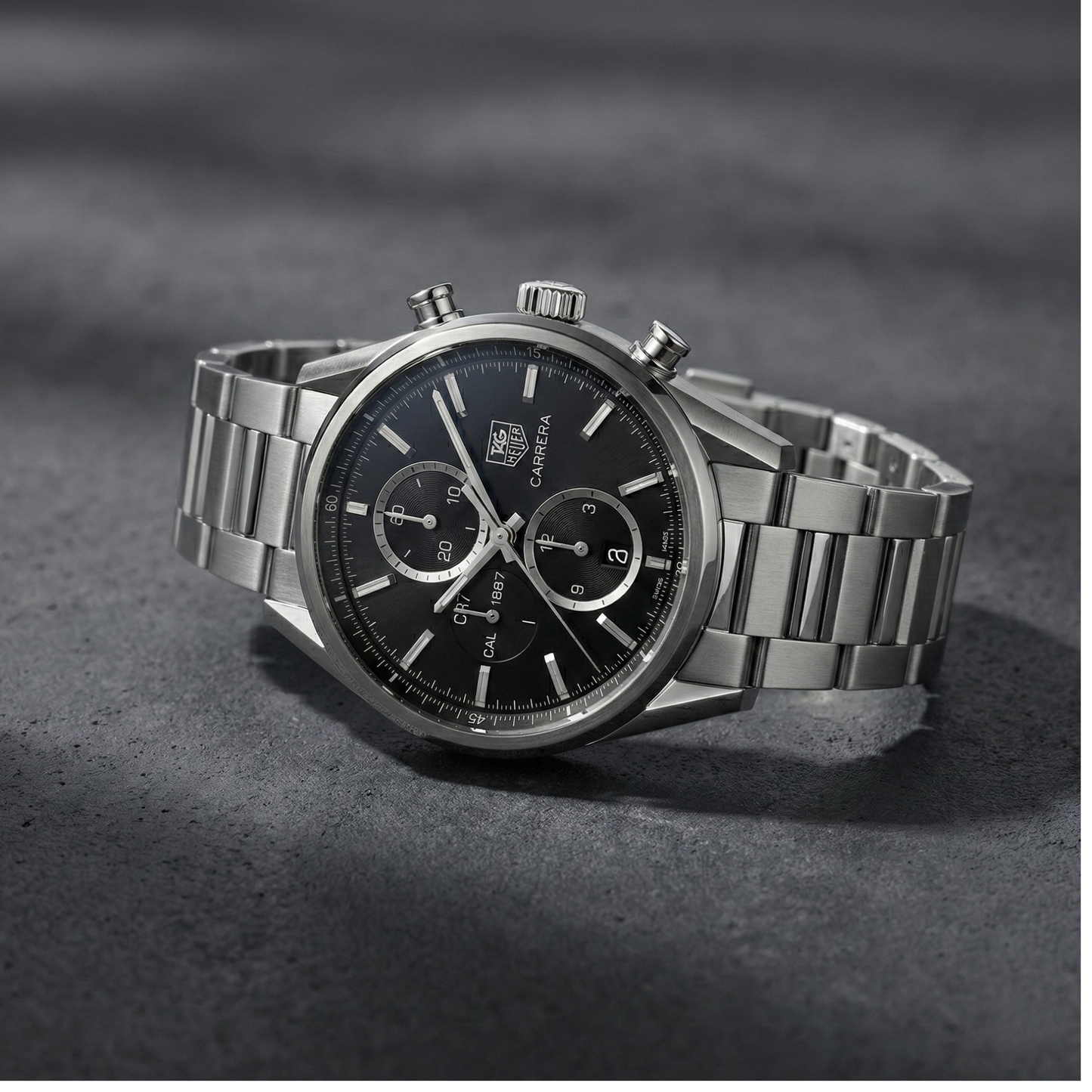 Tag Heuer CR7 G4BC Chronograph – Steel Black Dial