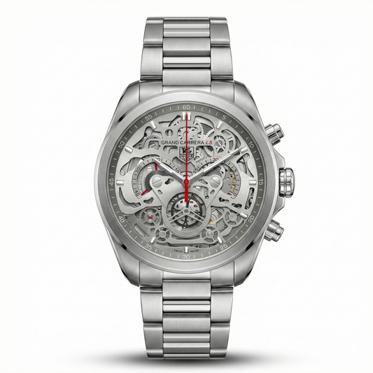 Tag Heuer - Luxury Open Dial Chronograph – Silver Edition
