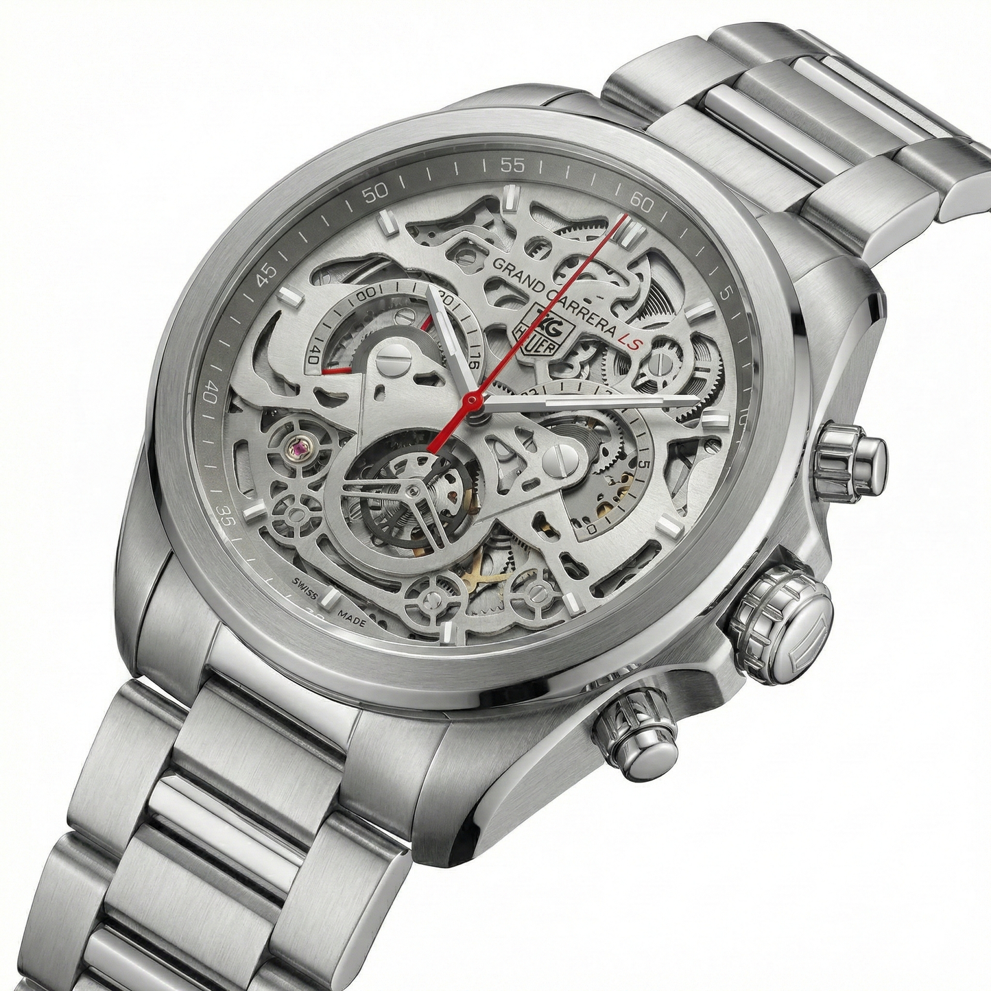 Tag Heuer - Luxury Open Dial Chronograph – Silver Edition