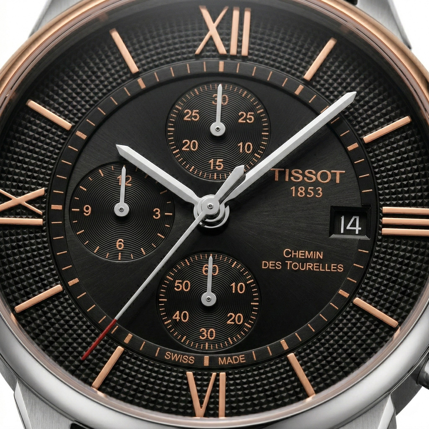 Tissot Chemin 1853 – Black Dial Brown Leather Chronograph