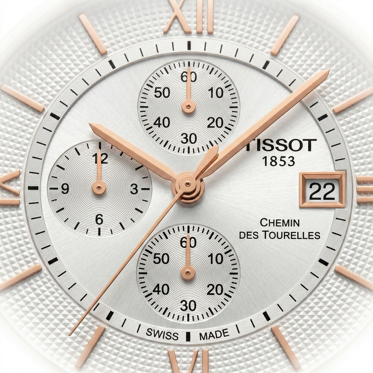 Tissot Chemin 1853 – White Dial Brown Leather Chronograph