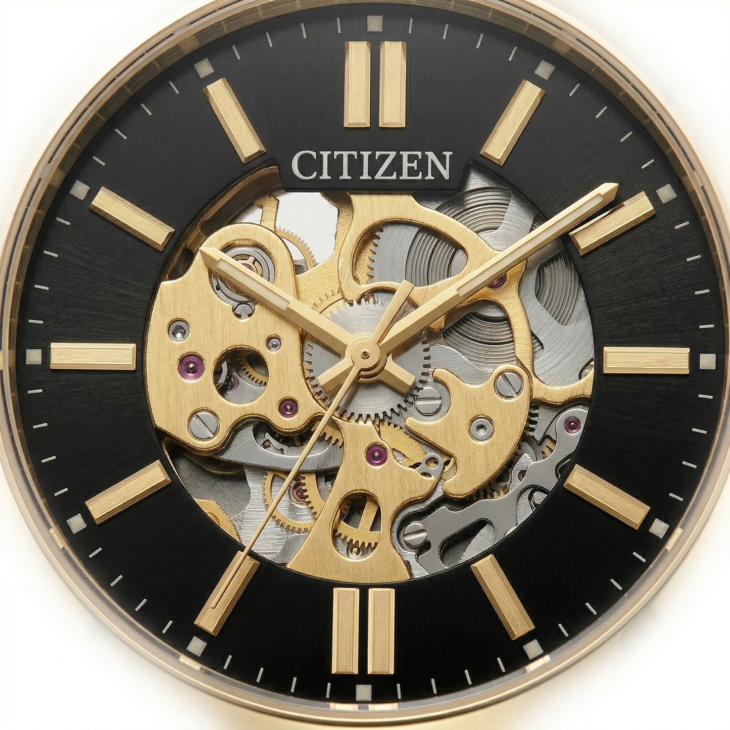 Citizen Open-Heart Automatic Gold Case Stainless Steel Bracelet