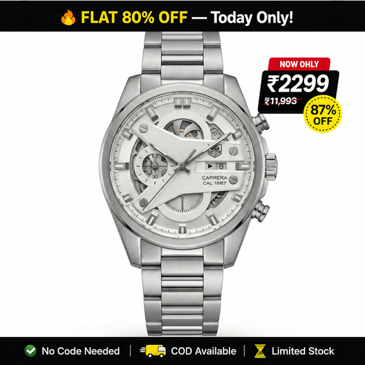 Tag Heuer CR7 G2C Skeleton Chronograph – Stainless Steel White