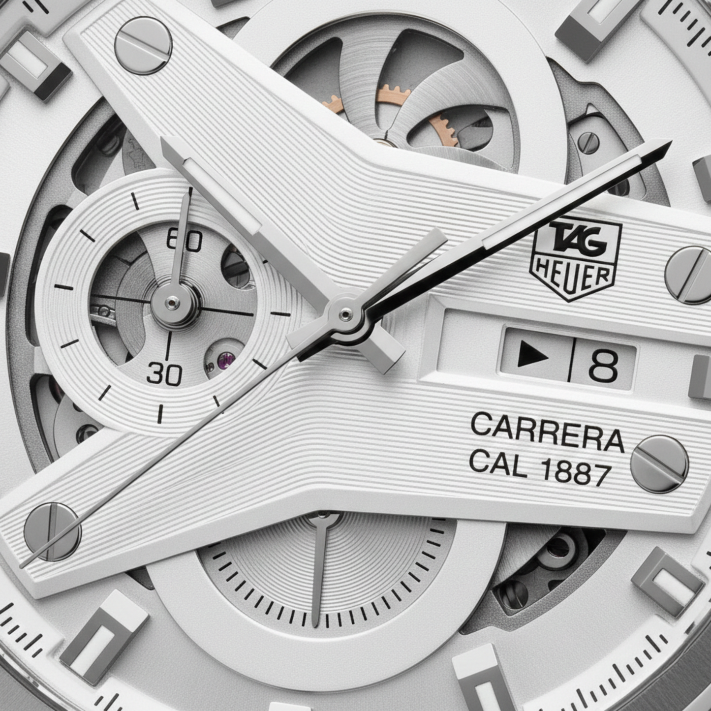 Tag Heuer CR7 G2C Skeleton Chronograph – Stainless Steel White