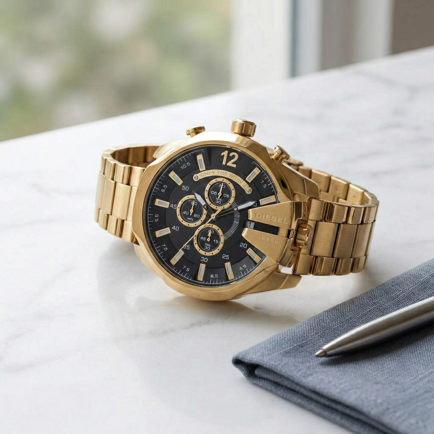 Diesel Only The Brave – Gold Black Chronograph