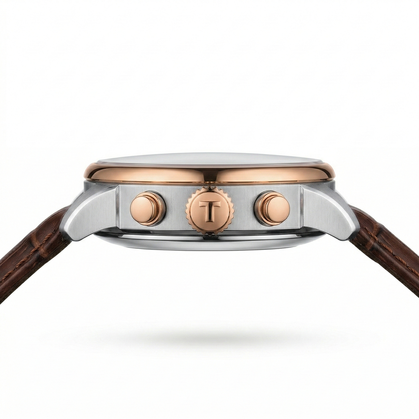 Tissot Chemin 1853 – White Dial Brown Leather Chronograph