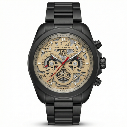 Tag Heuer CR7 B1C Skeleton Chronograph – Black & Gold