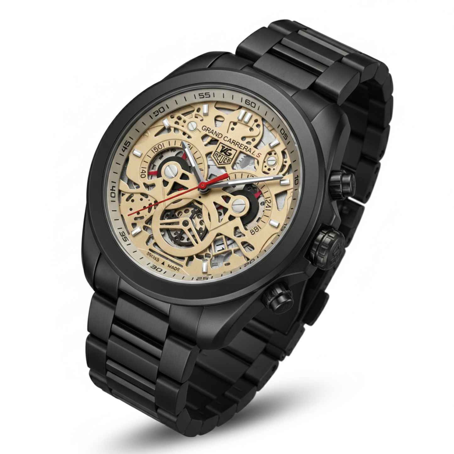 Tag Heuer CR7 B1C Skeleton Chronograph – Black & Gold