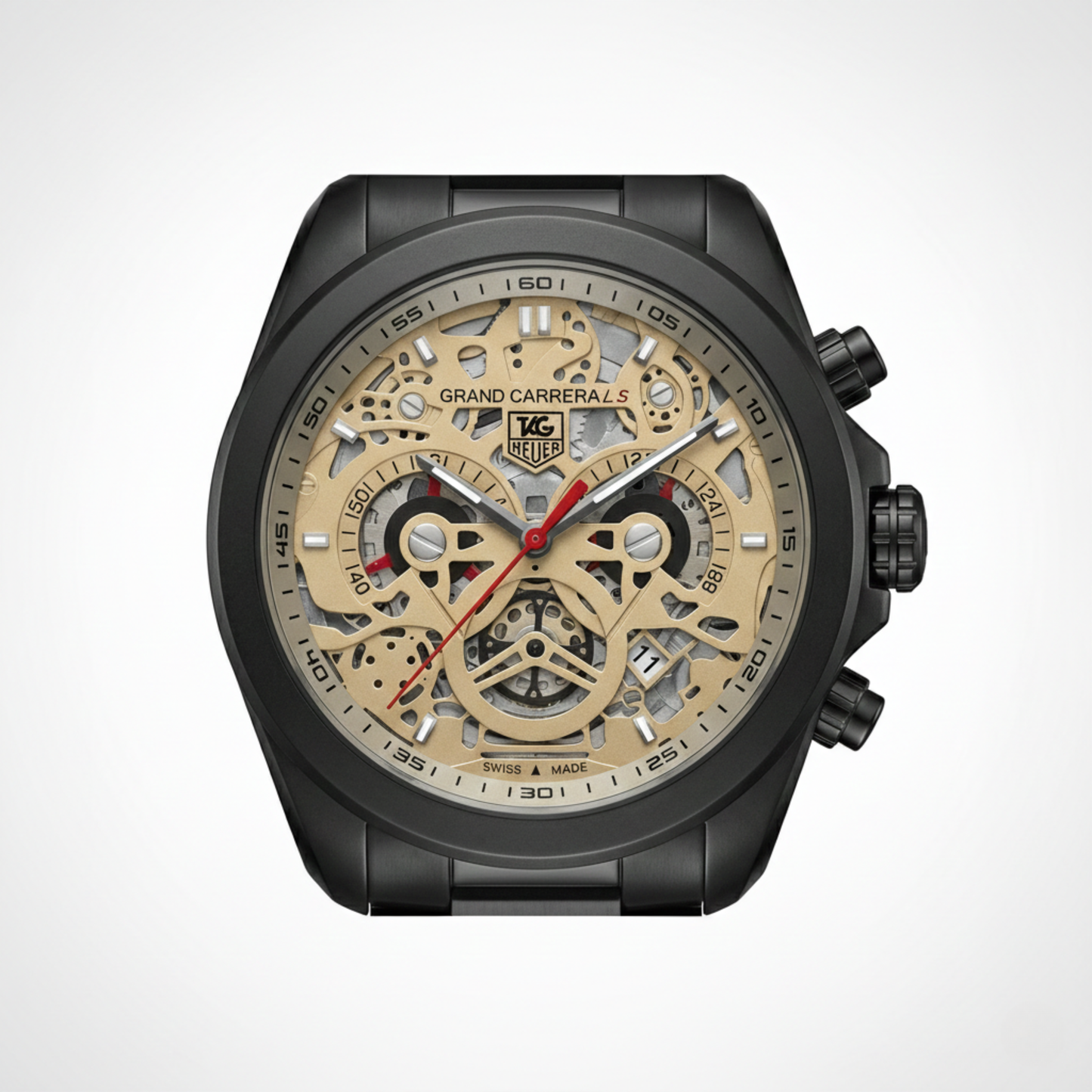 Tag Heuer CR7 B1C Skeleton Chronograph – Black & Gold