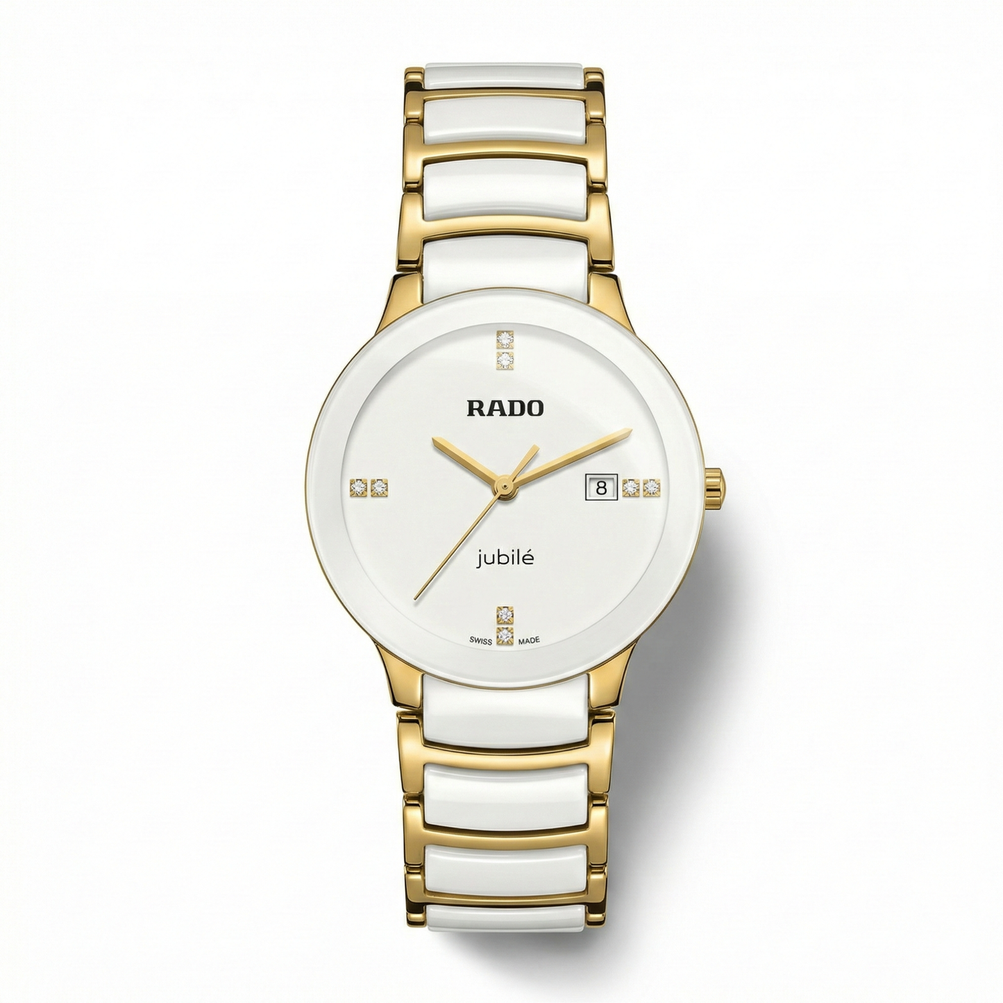 Rado Jubile Round White – Gold Accents