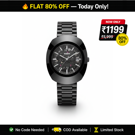 Rado Diastar Black - Skeleton Dial