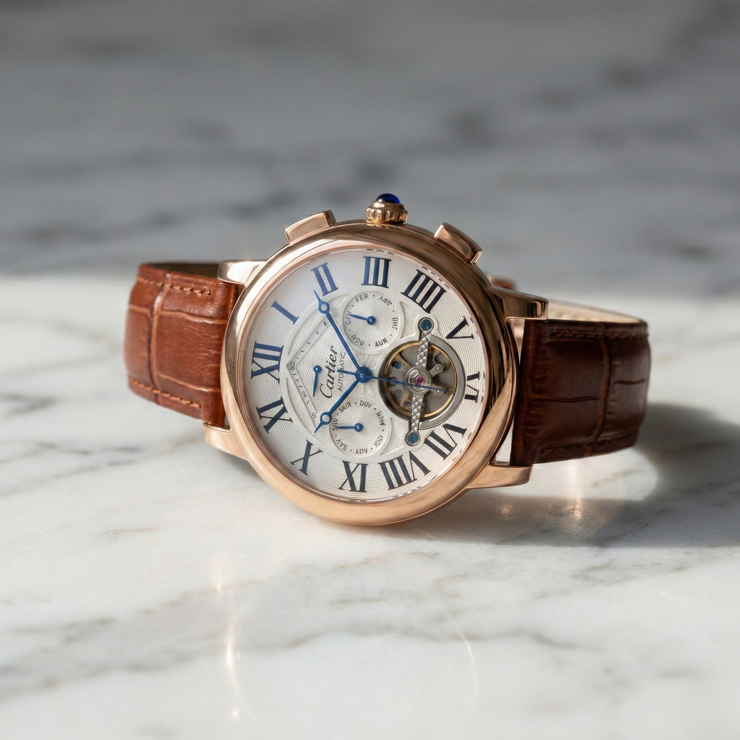 Cartier Ballon Automatic – Rose Gold Open Heart