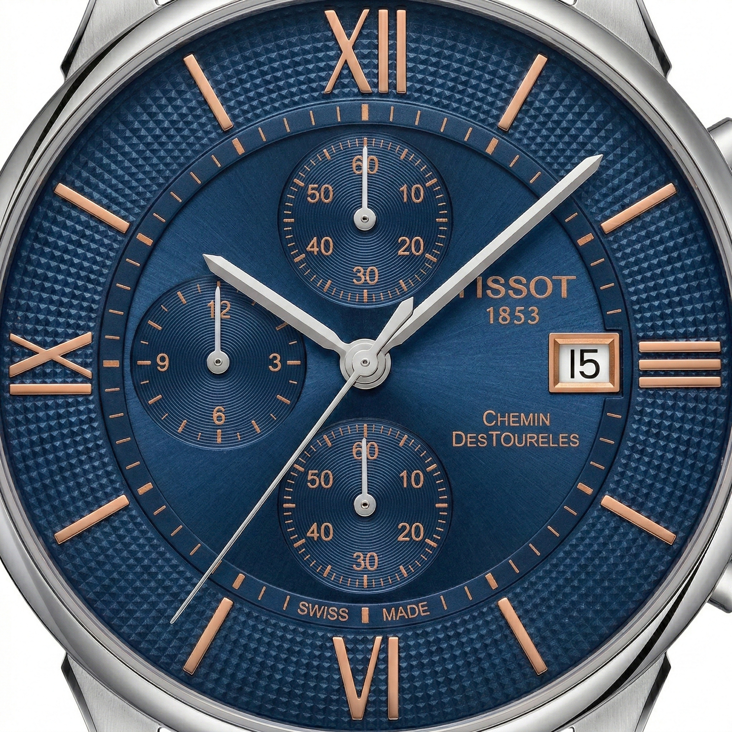 Tissot Chemin 1853 – Blue Dial Brown Leather Chronograph
