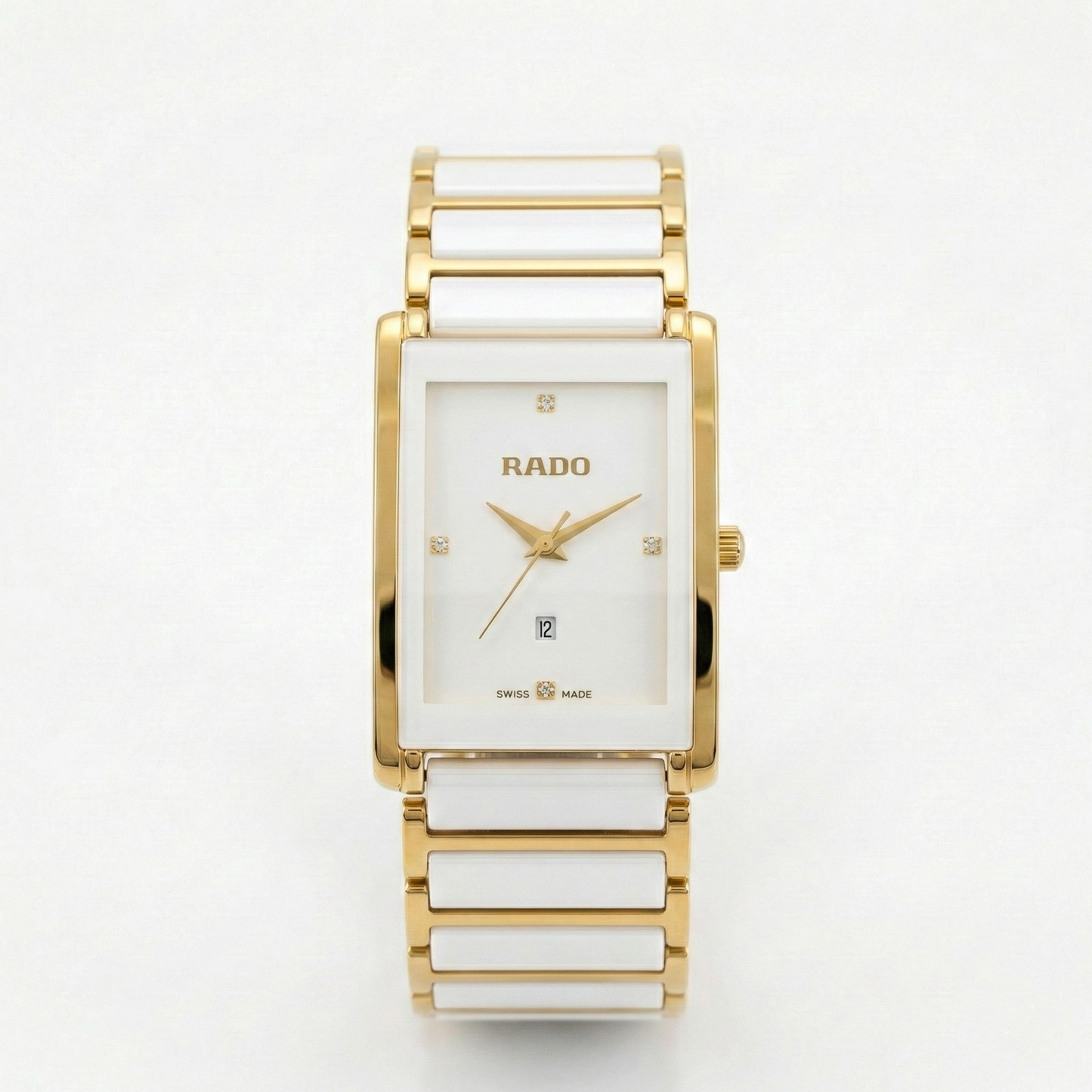 Rado Jubile Square White – Gold Accents