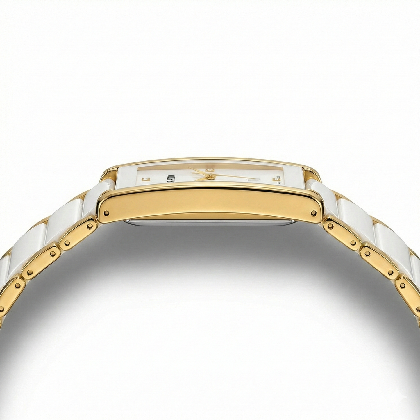 Rado Jubile Square White – Gold Accents