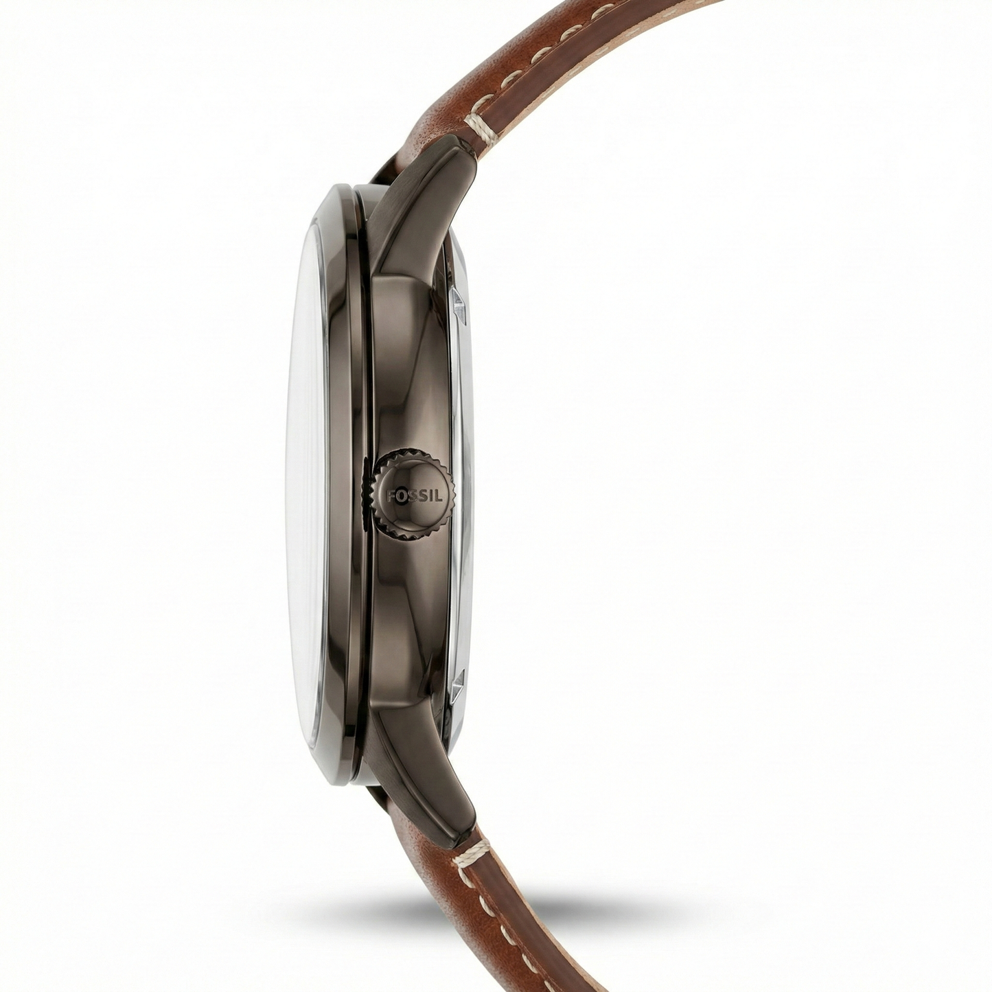 Fossil Townsman Leather Skeleton – Brown Strap