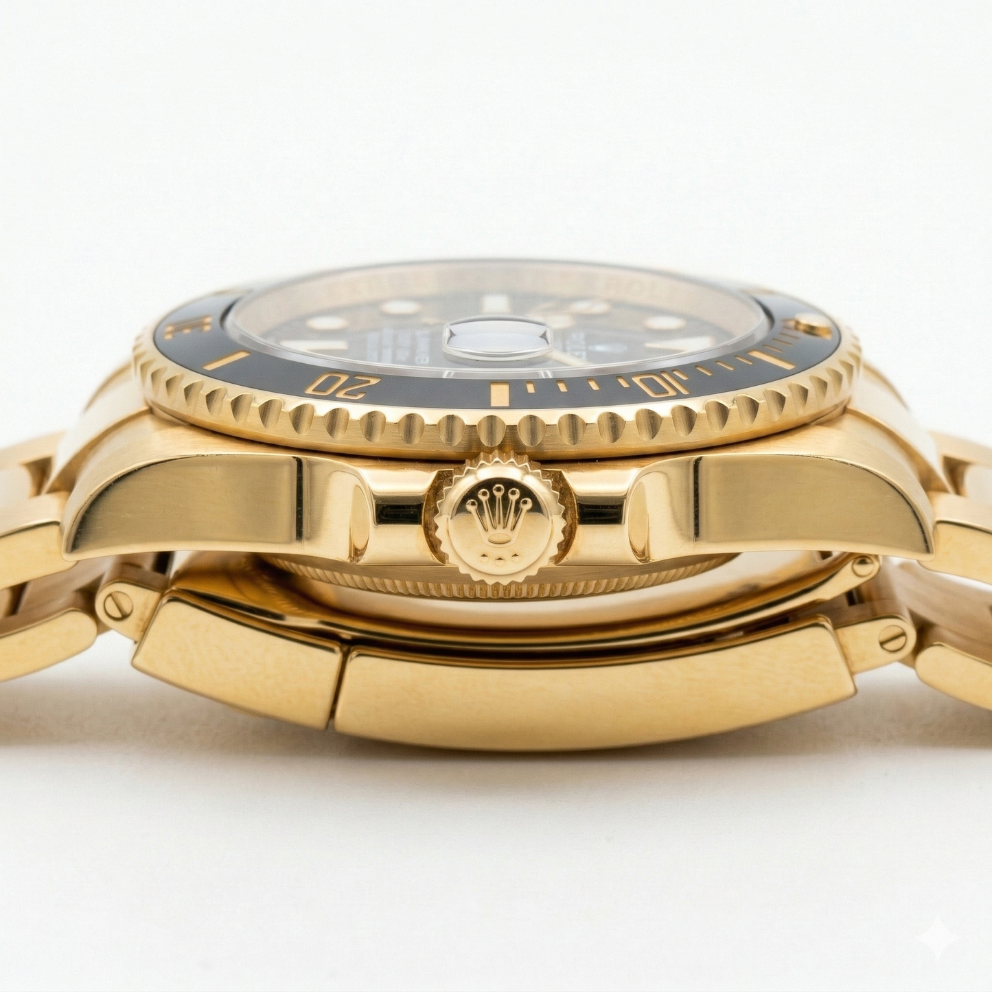 Rolex Submariner Style Gold Diver Watch – Gold Case Metal Bracelet