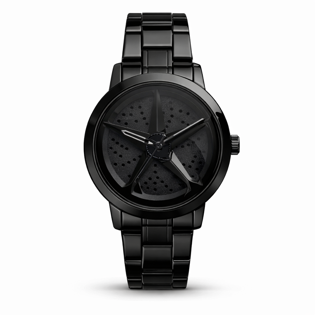 Fossil Minimal Black Dial Black Stainless Steel Bracelet