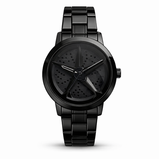 Fossil Minimal Black Dial Black Stainless Steel Bracelet