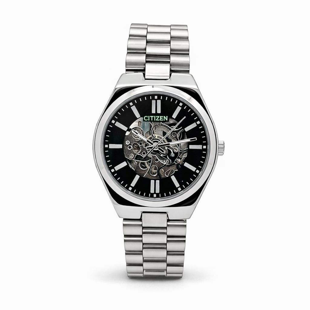 Silver Case Black Dial Street