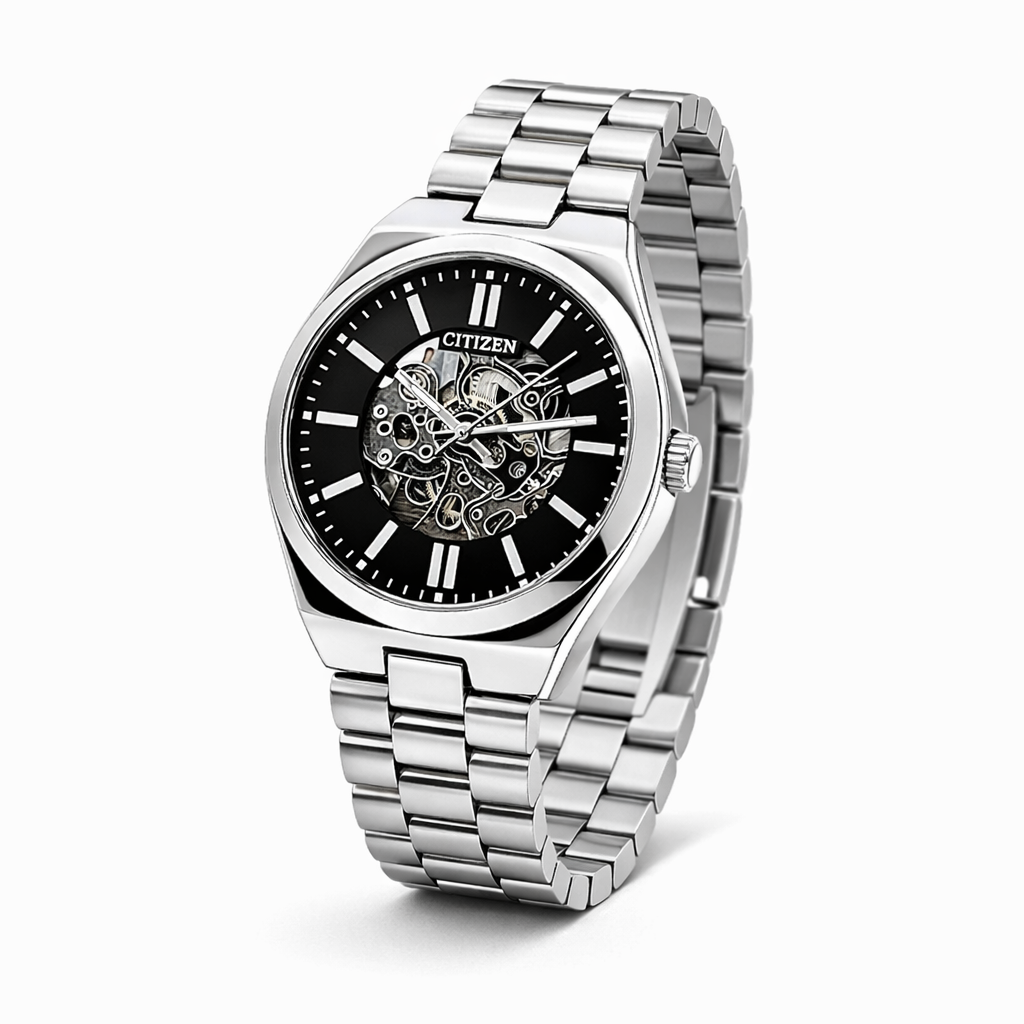 Silver Case Black Dial Street