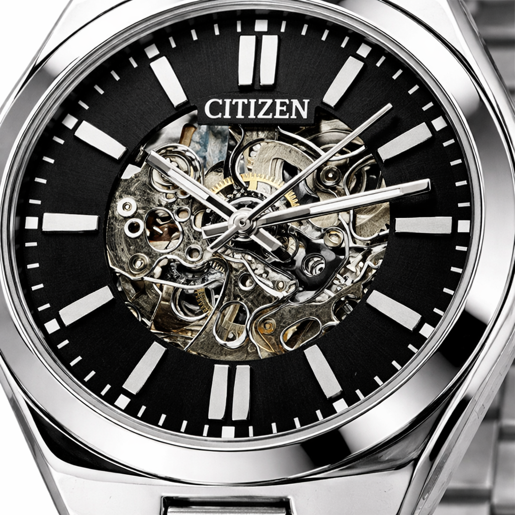 Silver Case Black Dial Street
