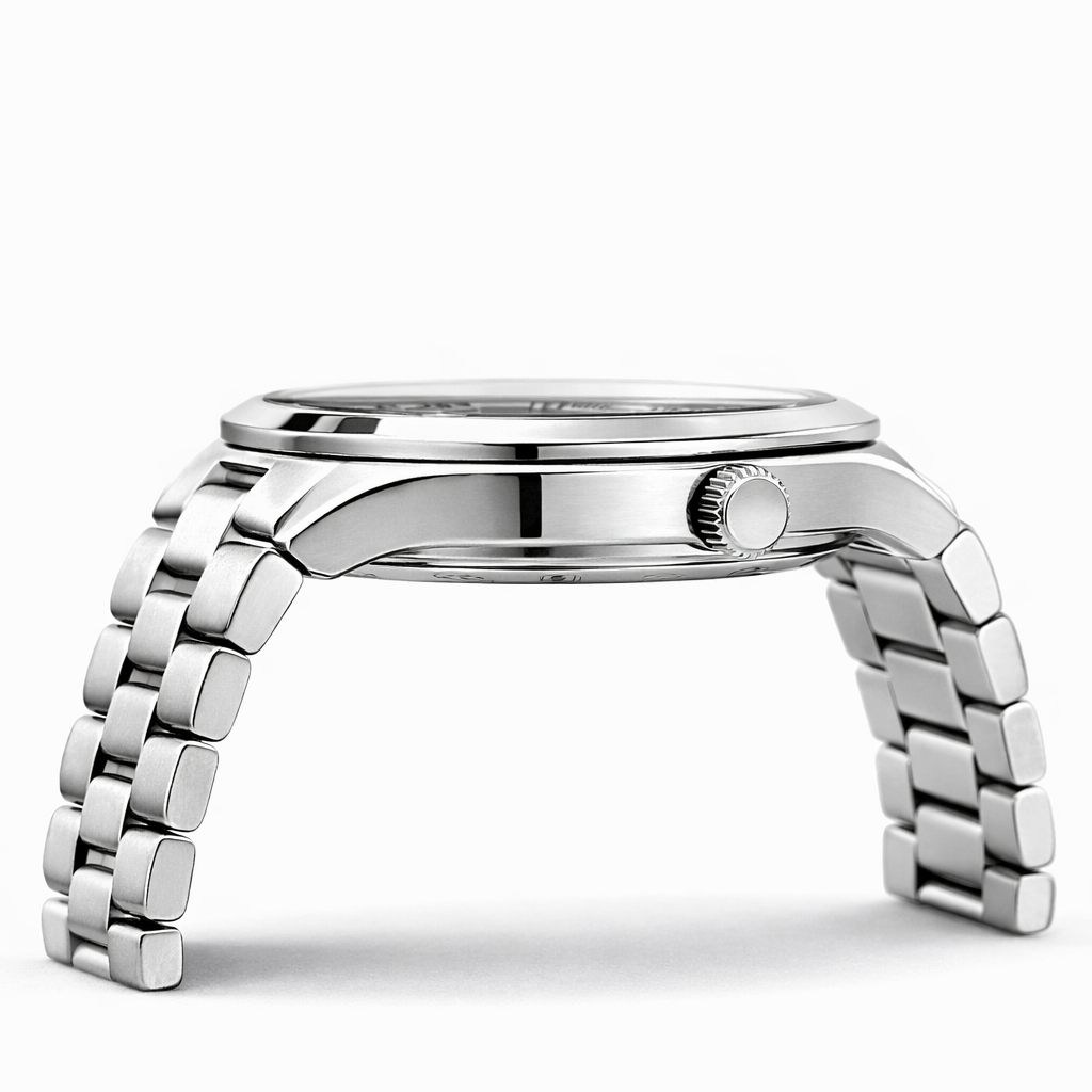 Silver Case Black Dial Street
