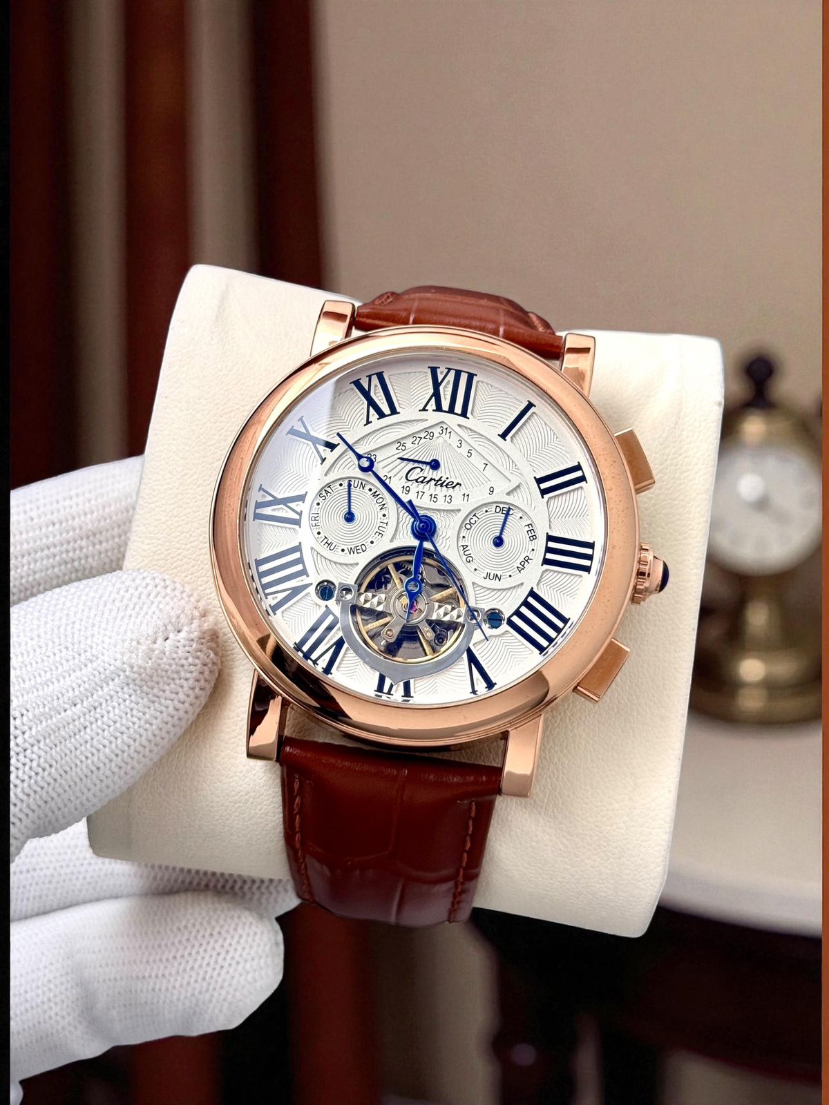 Cartier Ballon Automatic – Rose Gold Open Heart