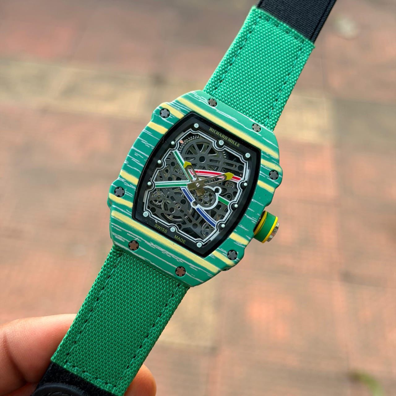 Richard Mille Carbon Green – Skeleton Automatic